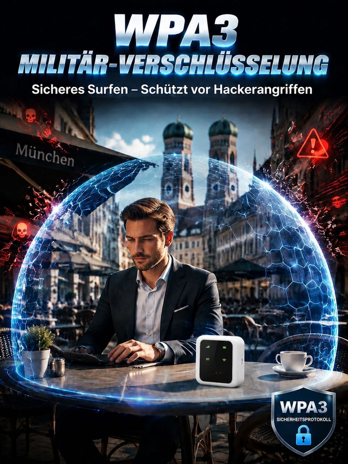 【100% Netz weltweit ohne SIM-Karte】Universelles tragbares WLAN – Einmal kaufen, ein Leben lang gratis surfen 📶