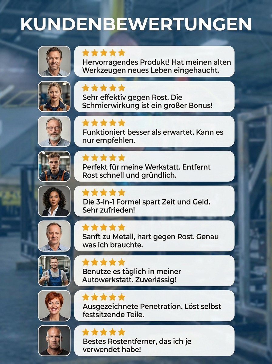 Kein Schleifen, Kein Abkratzen!【Rost in 3 Sekunden weg!】 Rapid Rust Remover