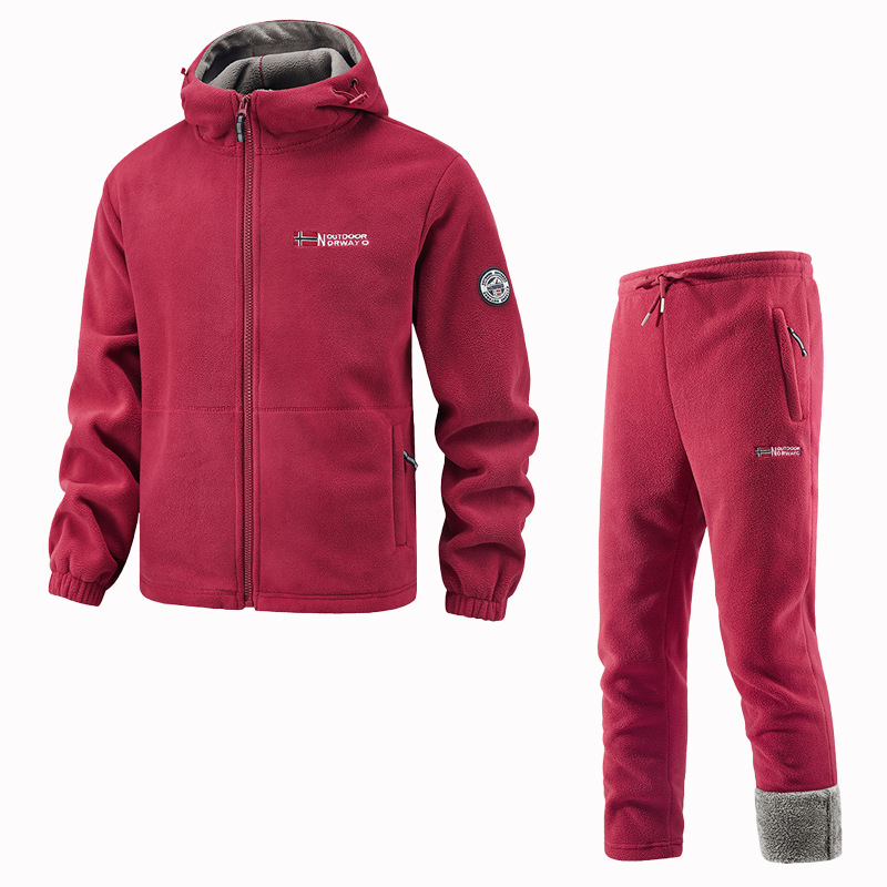 Dreifache Wärme, keine Kälte selbst bei -40 °C! Neu verbessertes Freizeitbekleidungsset mit Fleecefutter.