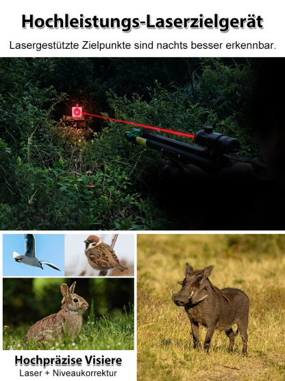 【Keine Lizenz erforderlich】Automatische Infrarot-Kalibrierung! Null Abweichung bis 100 Meter! Laser-geführte Schleuder【100% legal – kaufen Sie beruhigt!】