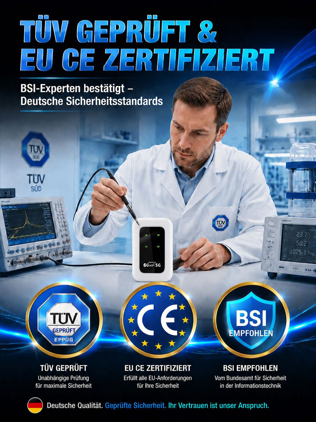 【100% Netz weltweit ohne SIM-Karte】Universelles tragbares WLAN – Einmal kaufen, ein Leben lang gratis surfen 📶