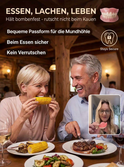 Kein Klebstoff erforderlich, Installation in 1 Sekunde: Perfektes Lächeln Zahnprothese 
