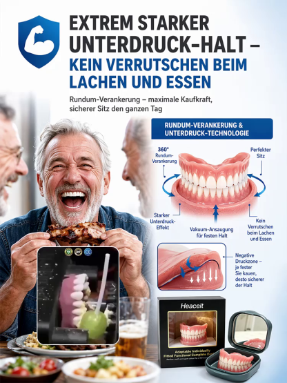 【Inklusive tragbarem Zahnersatzbehälter】 Zahnersatz, der Ihr Lächeln wiederherstellt
