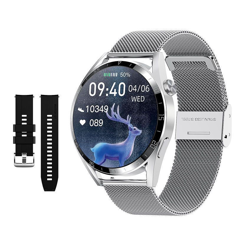【Schmerzfreie Messung ohne Nadelstich –lebenslang gratis】AI Smartwatch für präzises Gesundheitsmonitoring