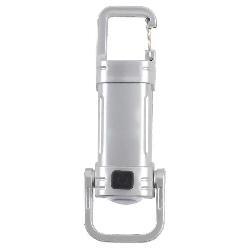 【SOS Notfalllampe + Taschenlampe + Powerbank】Mini-Taschenlampe als Schlüsselanhänger, fünf Helligkeitsstufen