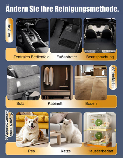 【1 Einheit = 5 Maschinen】Zweifach nutzbarer Staubsauger für Zuhause und Auto