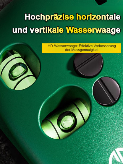 1-Sekunden-Präzision bis 100 m – null Fehler! Zehn Jahre unzerstörbar Starker Magnet-Kopfnadel-Wasserwaage