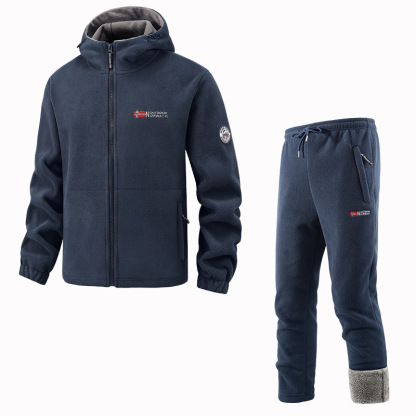 Dreifache Wärme, keine Kälte selbst bei -40 °C! Neu verbessertes Freizeitbekleidungsset mit Fleecefutter.