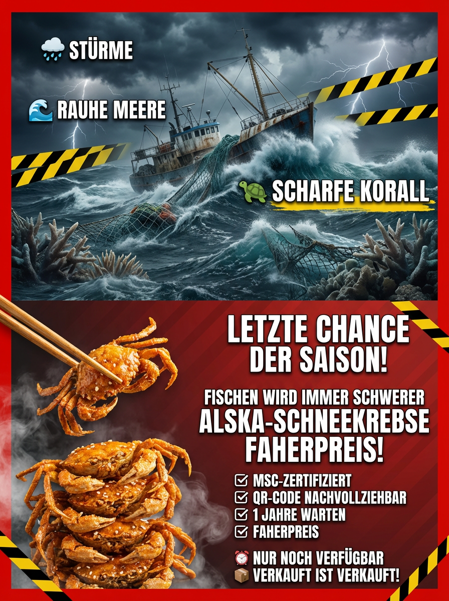 🌊Hergestellt aus 100 % wildem Meereskrebs – aus kristallklarem Tiefwasser | Ausgewählte knusprige Mini-Meereskrabben
