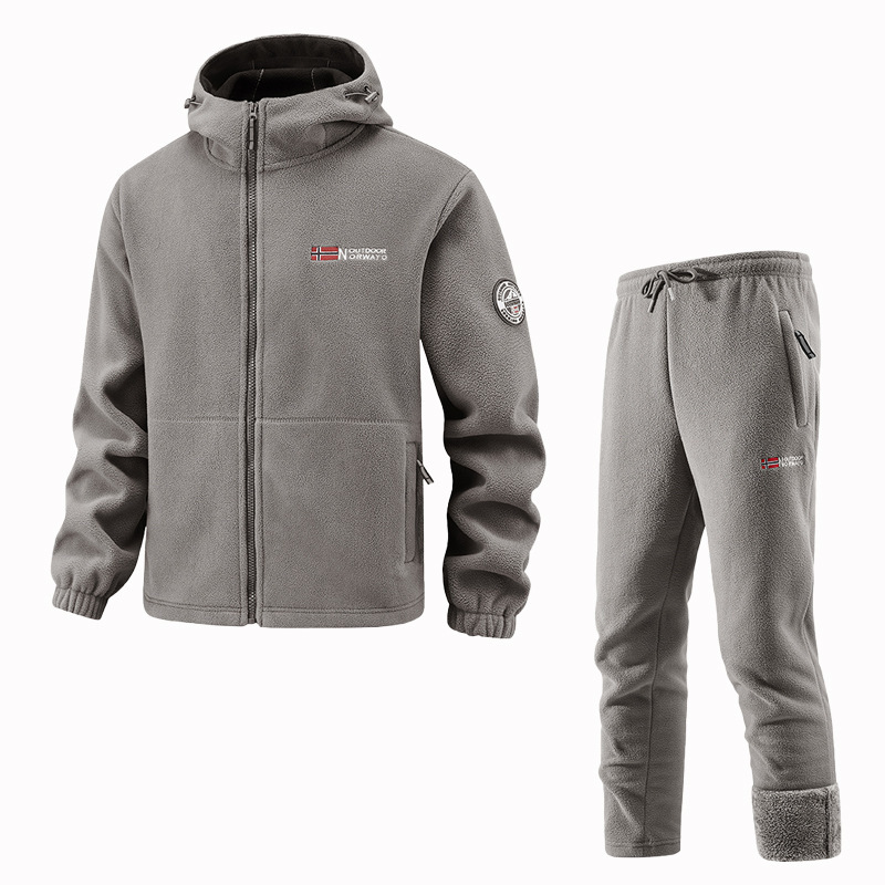 Dreifache Wärme, keine Kälte selbst bei -40 °C! Neu verbessertes Freizeitbekleidungsset mit Fleecefutter.