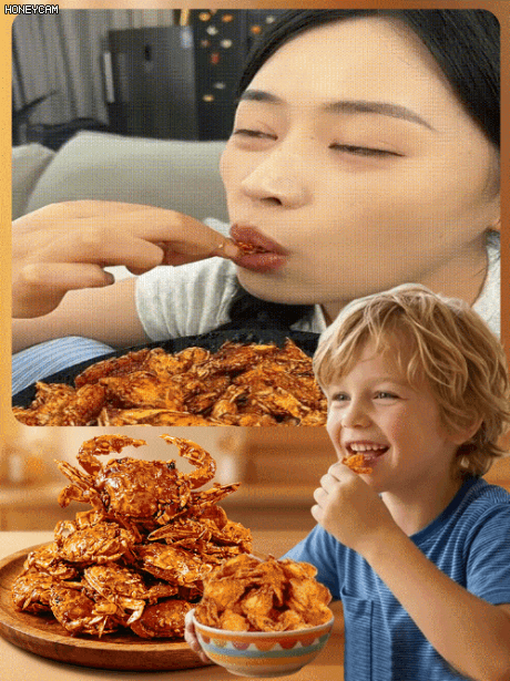 🌊Hergestellt aus 100 % wildem Meereskrebs – aus kristallklarem Tiefwasser | Ausgewählte knusprige Mini-Meereskrabben