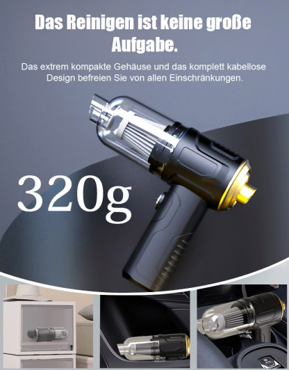 【1 Einheit = 5 Maschinen】Zweifach nutzbarer Staubsauger für Zuhause und Auto