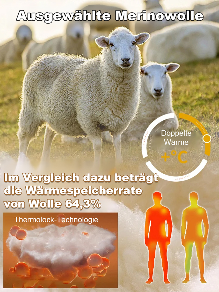 Dreifache Wärme, keine Kälte selbst bei -40 °C! Neu verbessertes Freizeitbekleidungsset mit Fleecefutter.