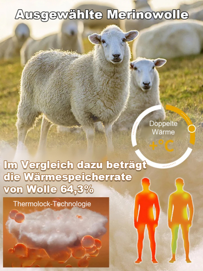 Dreifache Wärme, keine Kälte selbst bei -40 °C! Neu verbessertes Freizeitbekleidungsset mit Fleecefutter.