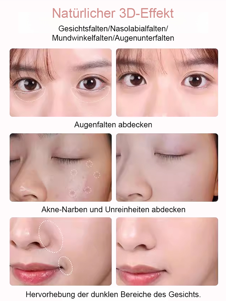 30-Sekunden-Dunkelkreis-Duo-Highlighter-Palett