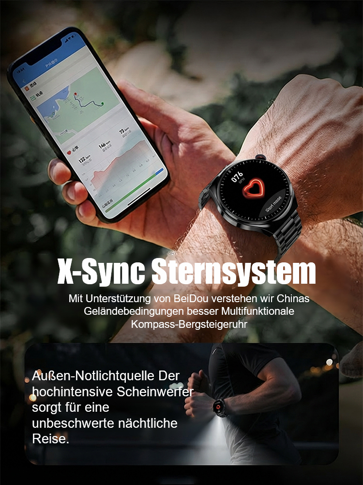 NEXO Gesundheits-Smartwatch 🕒🩸