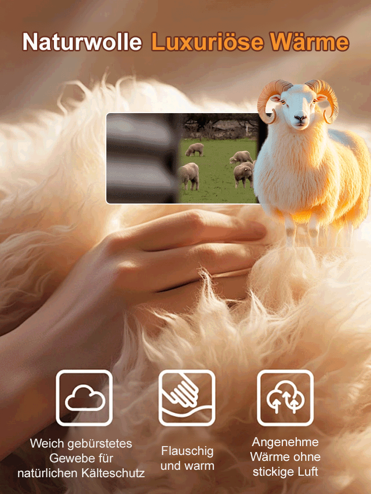 【Keine Angst vor Eis und Schnee】Lammfellhose