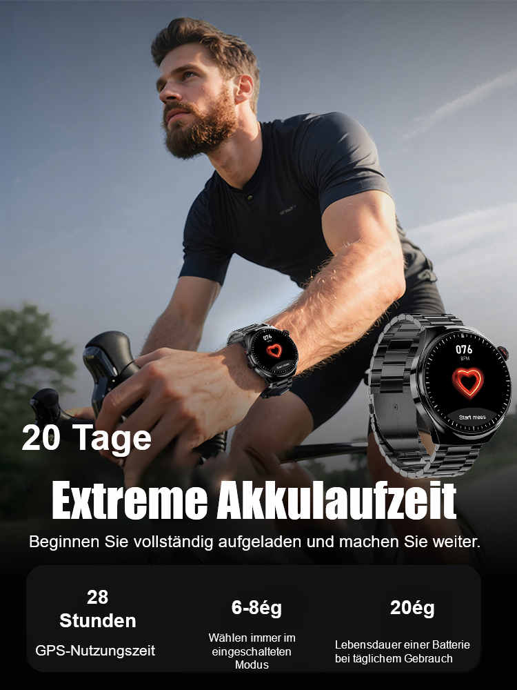 NEXO Gesundheits-Smartwatch 🕒🩸