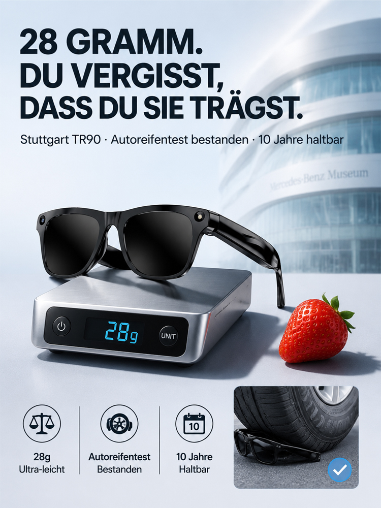 All-in-One AR-Smartbrille | Automatische Sehkorrektur + Echtzeitübersetzung