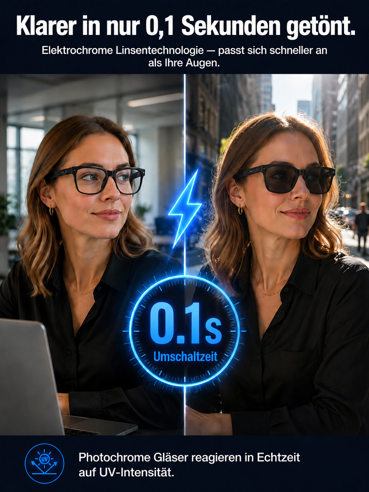All-in-One AR-Smartbrille | Automatische Sehkorrektur + Echtzeitübersetzung