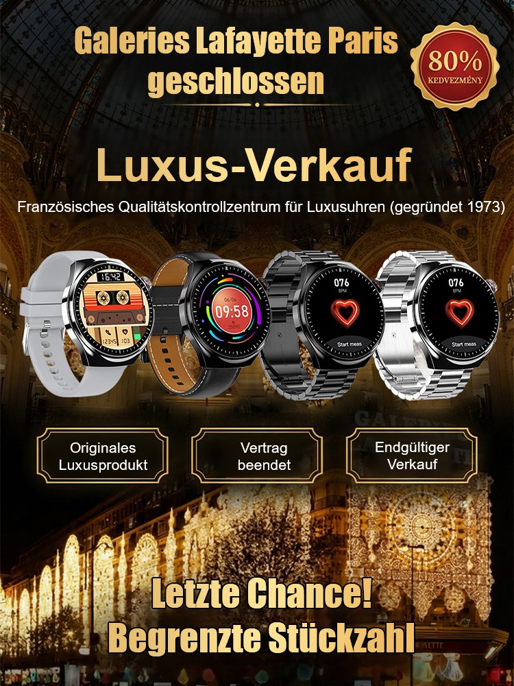 NEXO Gesundheits-Smartwatch 🕒🩸