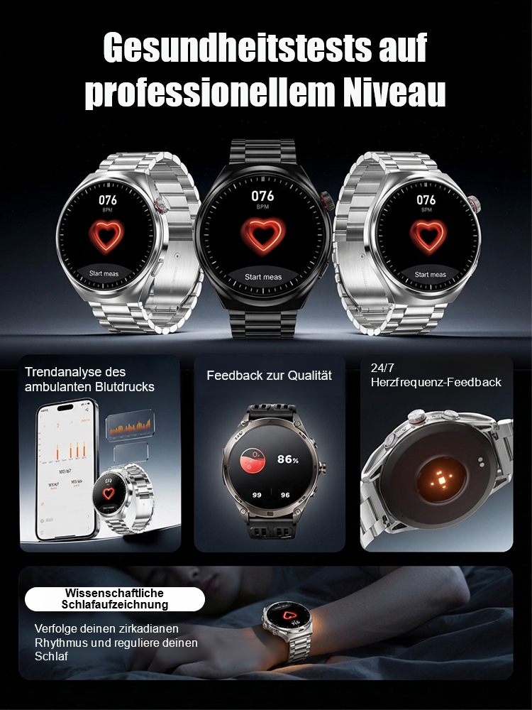 NEXO Gesundheits-Smartwatch 🕒🩸