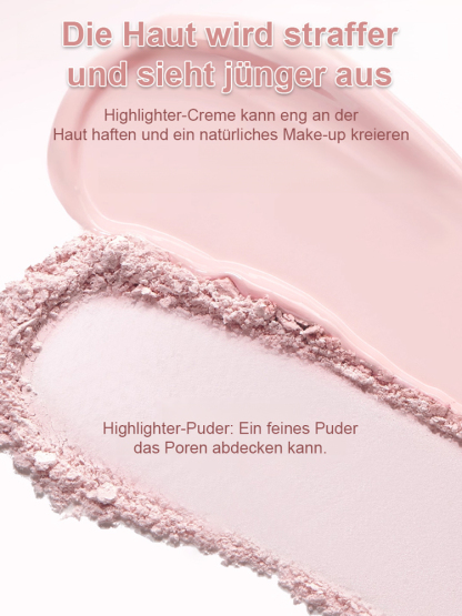 30-Sekunden-Dunkelkreis-Duo-Highlighter-Palett