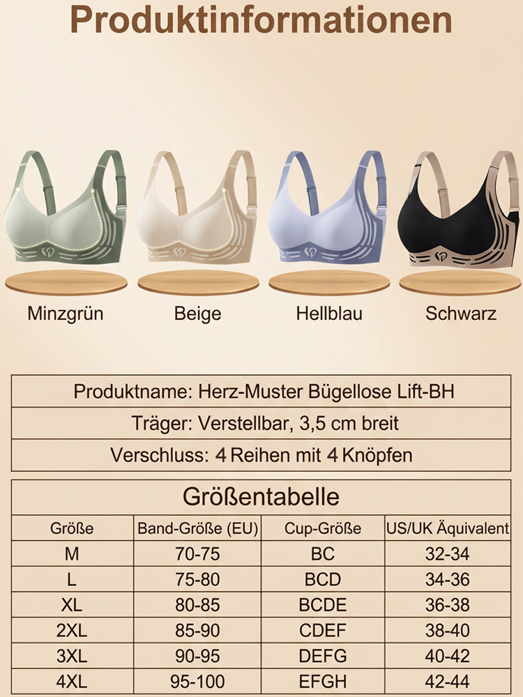Nahtloser Push-up BH • Ohne Bügel & Rundumkomfort