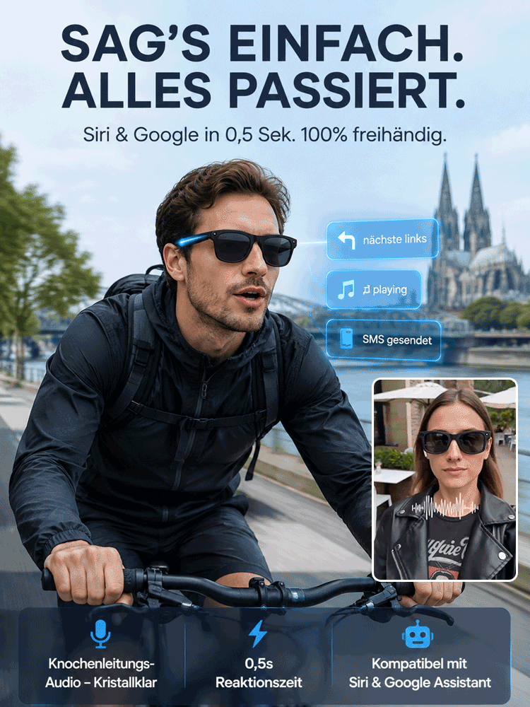 All-in-One AR-Smartbrille | Automatische Sehkorrektur + Echtzeitübersetzung
