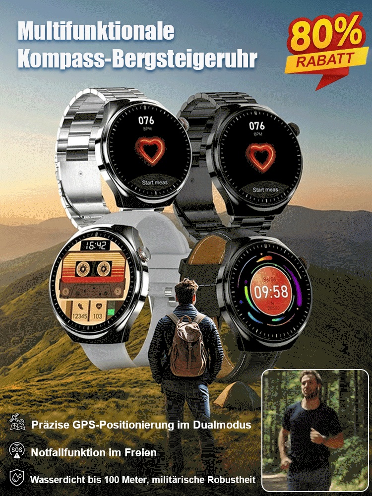 NEXO Gesundheits-Smartwatch 🕒🩸