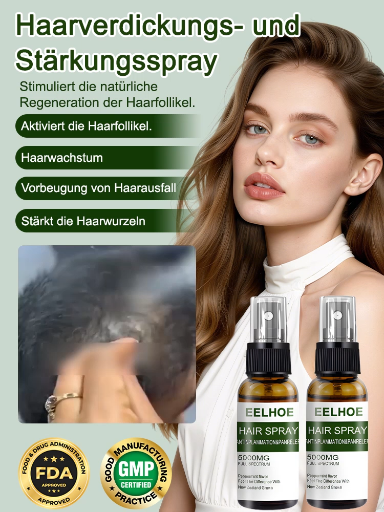 【Haarwuchs in 3 Tagen】Stärkendes und verdichtendes Anti-Haarausfall Spray