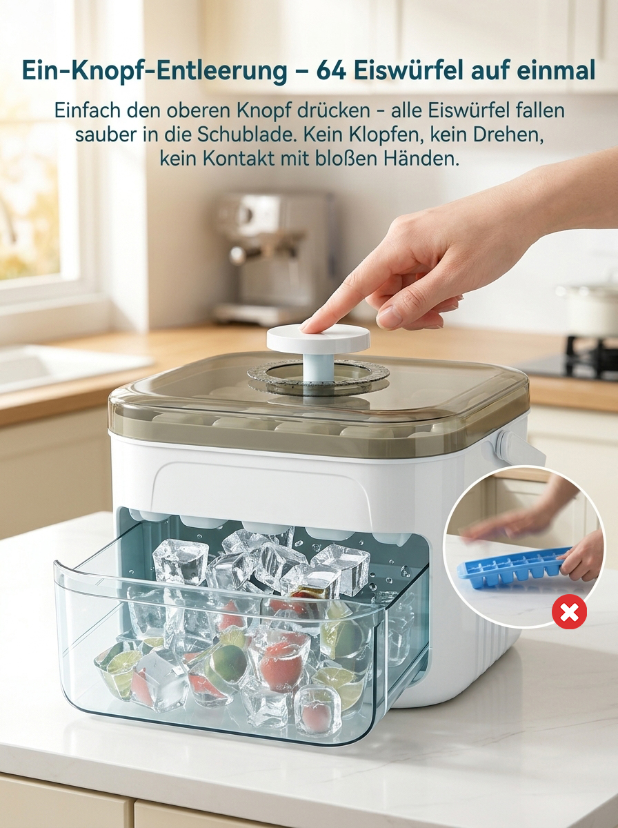 🧊【Verkaufsrang Nr. 1】Eiswürfelbereiter