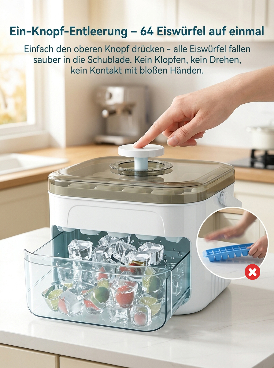 🧊【Verkaufsrang Nr. 1】Eiswürfelbereiter
