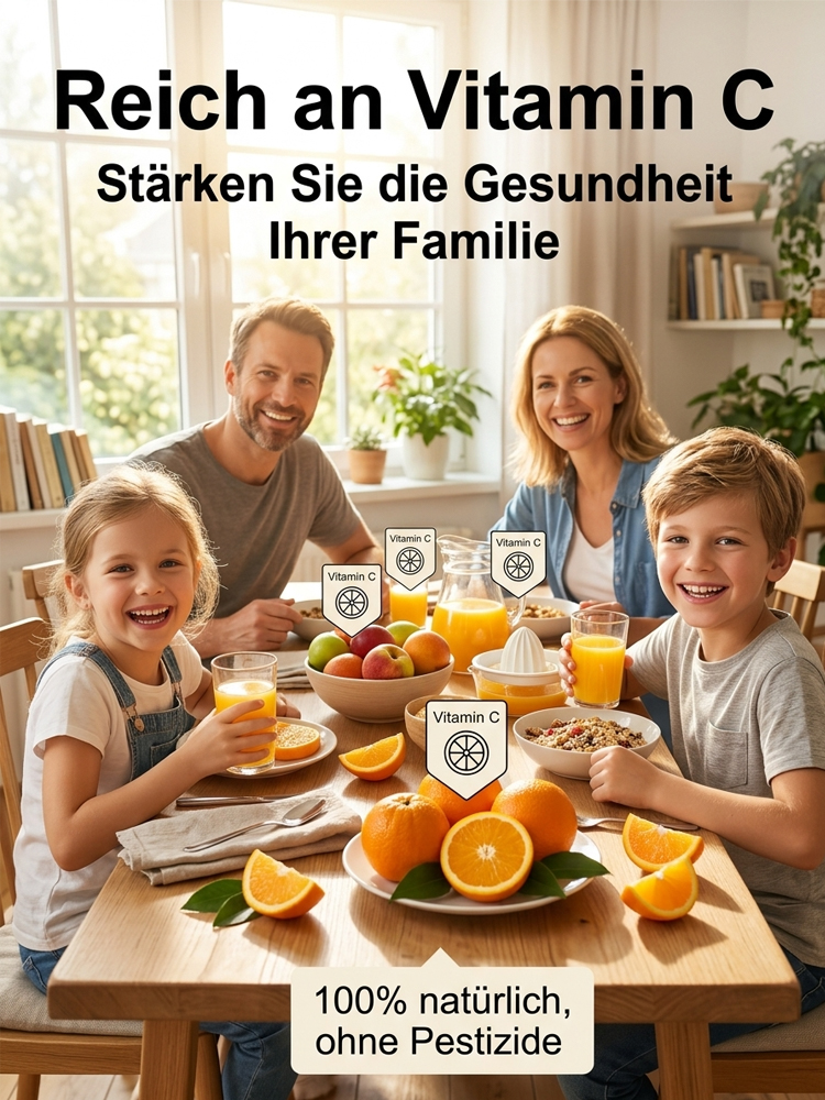 Winterharte Navel-Orange Baum (Starkes Wurzelsystem, Überlebensrate > 99%)