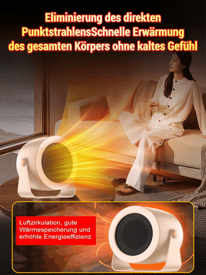 Erreichen Sie eine Raumtemperatur von 30 °C in nur fünf Minuten!