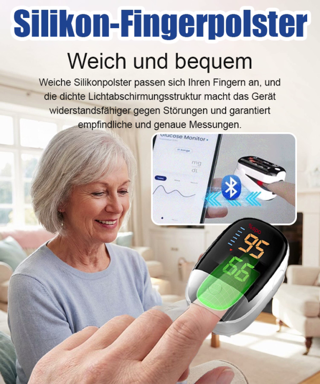 【Körperüberwachungsgerät】Fingerclip-Heim-Blutsauerstoffmessgerät
