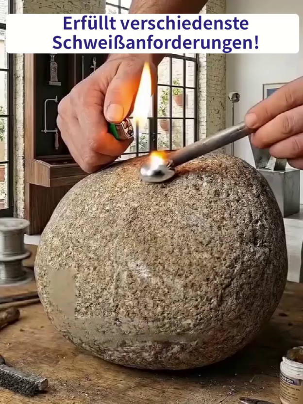 Undichte Rohre, kaputte Zäune? 30 Sekunden mit dem Feuerzeug repariert! 190°C schmelzen – 1500°C härten, stabiler als das Original. 100 Stäbe für nur 38€ – Aktion nur 2 Stunden!