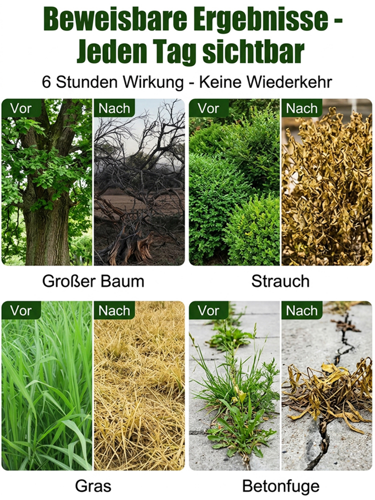 Hochkonzentriertes Unkrautvernichtungsmittel ✅ | 99 % Wirkung 🎯, einmal gesprüht – ein Jahr lang kein Unkraut 🌱🚫