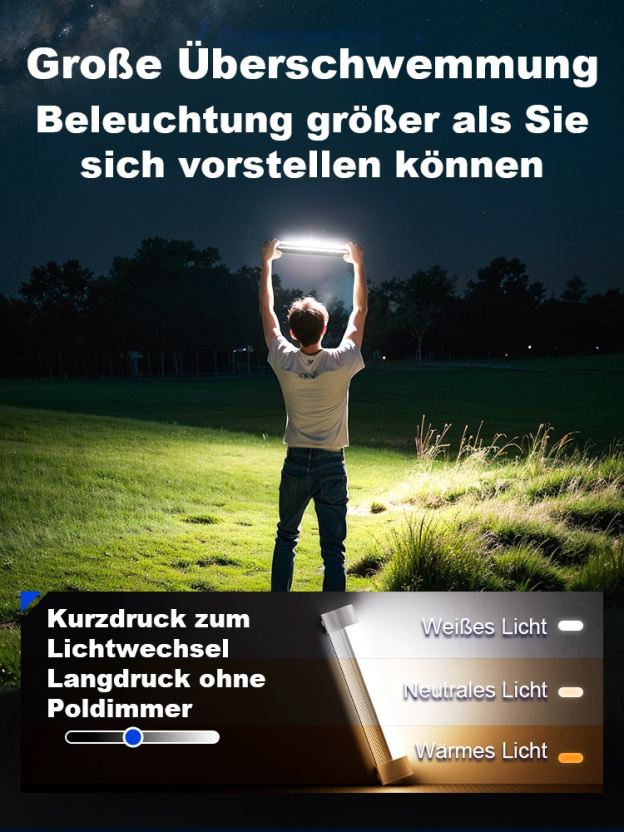 Magnetische USB-Ladeleuchte mit LED