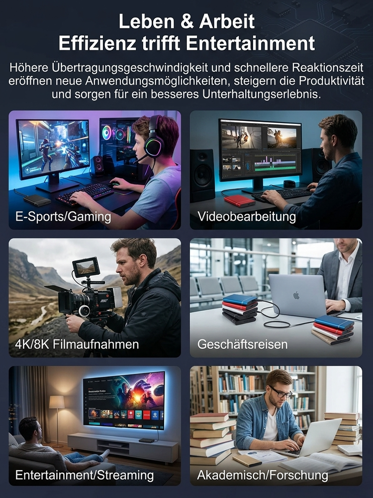 [Inkl. 10 Jahre Garantie] 32TB Tragbare Enterprise SSD |3050 MB/s High-Speed 🚀 | IP54 wasser- und sturzfest | Universell kompatibel | DSGVO-konform 🛡️
