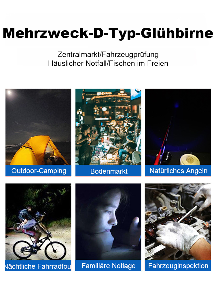 Magnetische USB-Ladeleuchte mit LED