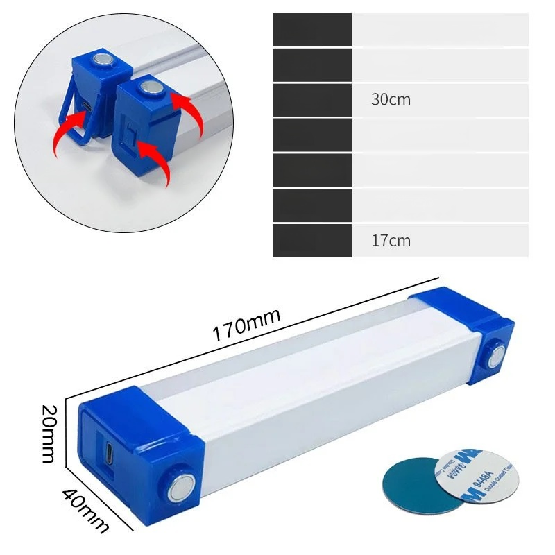 Magnetische USB-Ladeleuchte mit LED