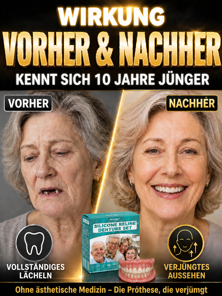 ✨ Kein Termin nötig – gestalten Sie Ihr perfektes Lächeln ganz einfach zu Hause. 🦷 Medizinisch unbedenkliches Silikon; schmerzfreies Anbringen in nur 10 Sekunden. ⏱️