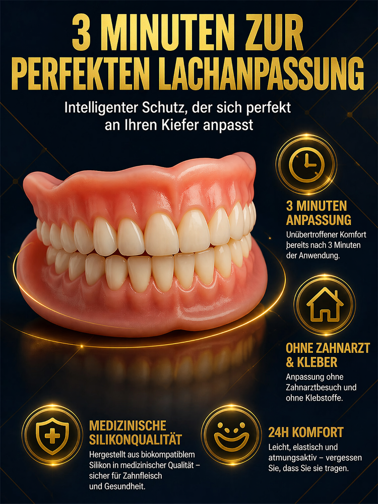 Ein bequemes, gut sitzendes und natürlich wirkendes Gebiss.