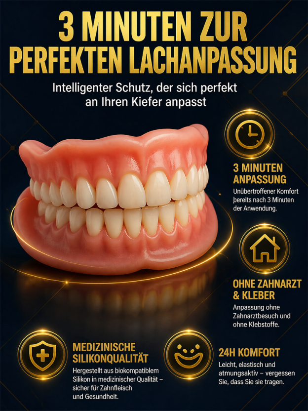 Ein bequemes, gut sitzendes und natürlich wirkendes Gebiss.