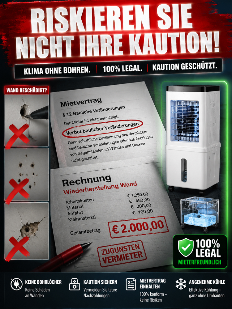 German Mobile Ice AC:No Installation Needed, 15L Dual Tank Cooling