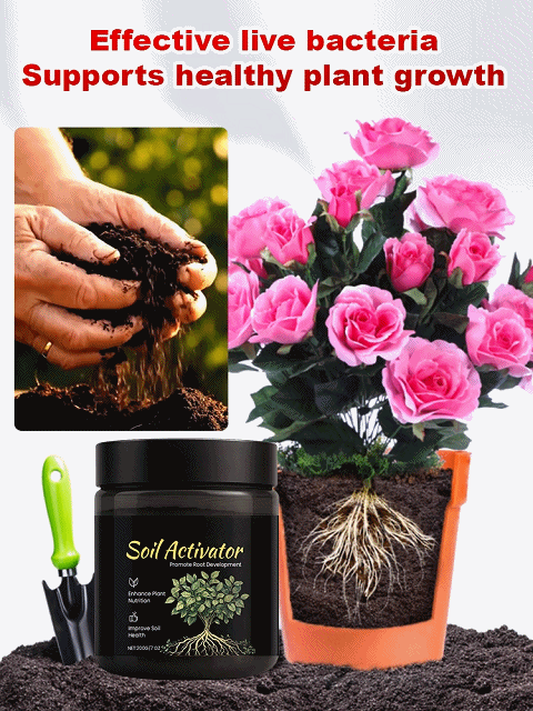 🌱✨ Upgraded Garden Soil Activator - 30% Higher Germination Rate & Root Boost. 💧 Water-Soluble Formula for All Potted Plants