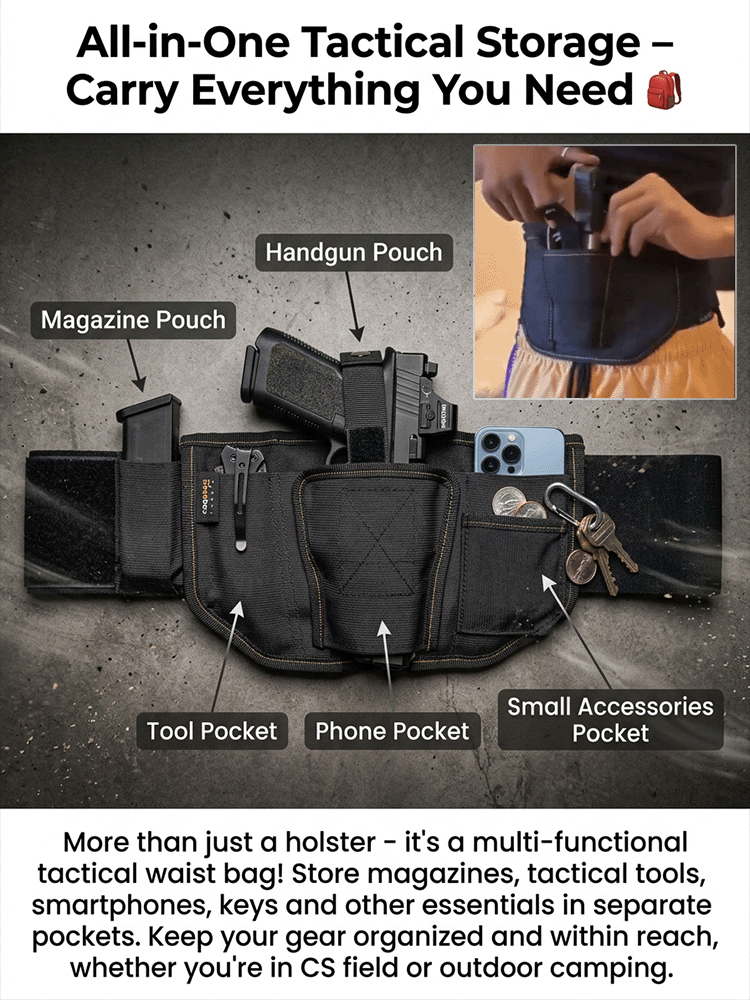 Tactical Concealed Carry Waist Pack | Multi-Purpose Secure Storage