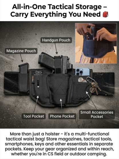 Tactical Concealed Carry Waist Pack | Multi-Purpose Secure Storage
