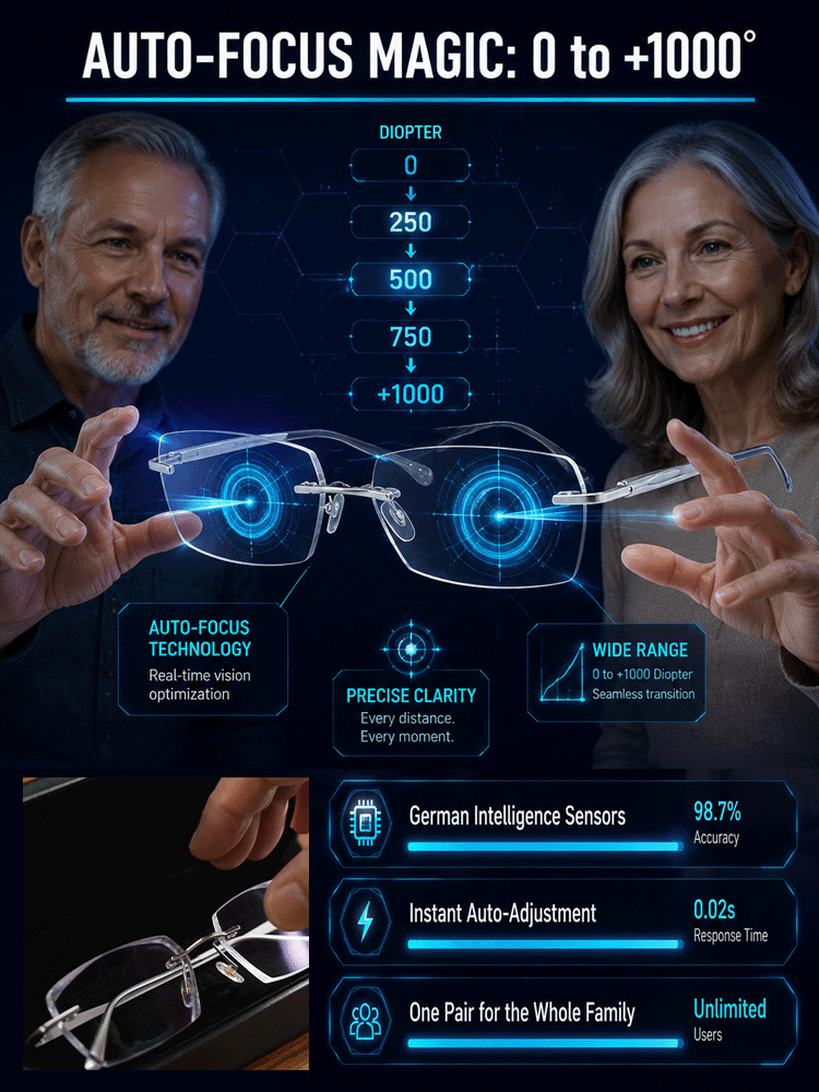 Executive Must-Have Smart Zoom Reading Glasses ✨